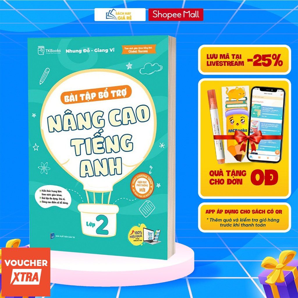 Sách Bài tập bổ trợ nâng cao tiếng Anh lớp 2 - Theo Chương Trình Sách Giáo Khoa