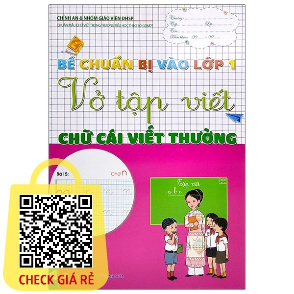 Sách Bé Chuẩn Bị Vào Lớp 1 Vở Tập Viết Chữ Cái Viết Thường