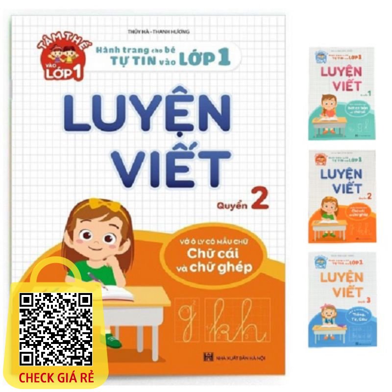 Sách Bộ 3 luyện viết Hành trang cho bé tự tin vào lớp 1