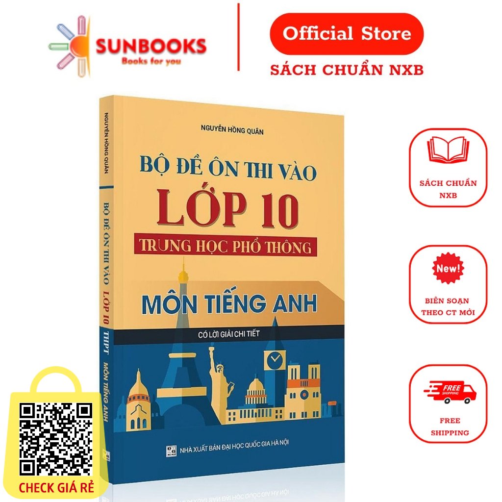 Sách Bộ đề ôn thi vào lớp 10 THPT môn Tiếng Anh