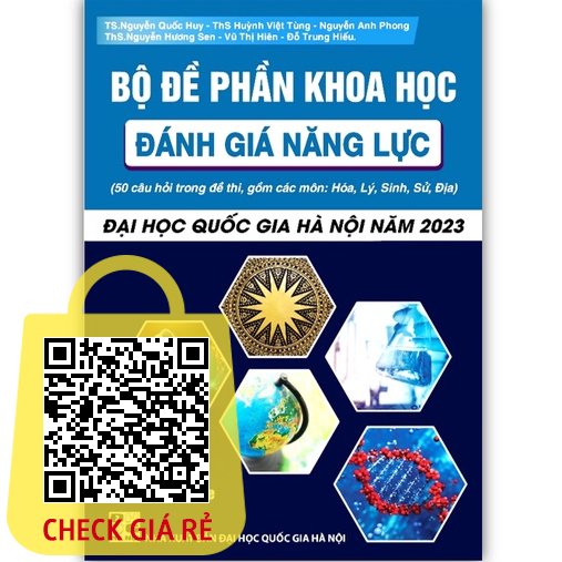 Sách Bộ đề phần khoa học đánh giá năng lực (ĐHQGHN 2023 )