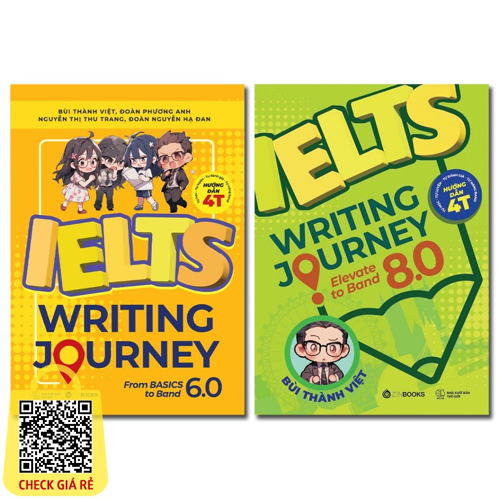 Sach Bộ Sách Tiếng Anh Ielts Writing Journey (Tập 1,2) Từ Cơ Bản Đến Band 8.0