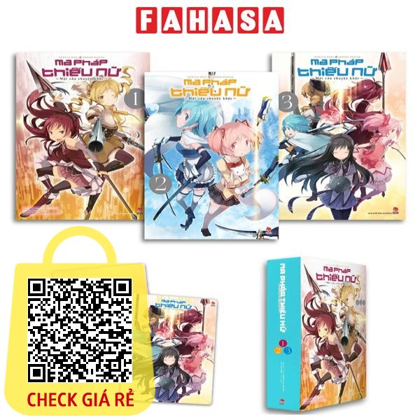 Sách Boxset Ma Pháp Thiếu Nữ Madoka Magica - Một Câu Chuyện Khác (Bộ 3 Tập) - Tặng Kèm Mini Clear File