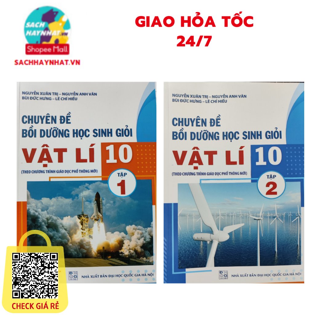 Sách Chuyên đề Bồi Dưỡng Học Sinh Giỏi Vật Lý Lớp 10 tập 1 tập 2 ( theo chương trình giáo dục phổ thông mới )