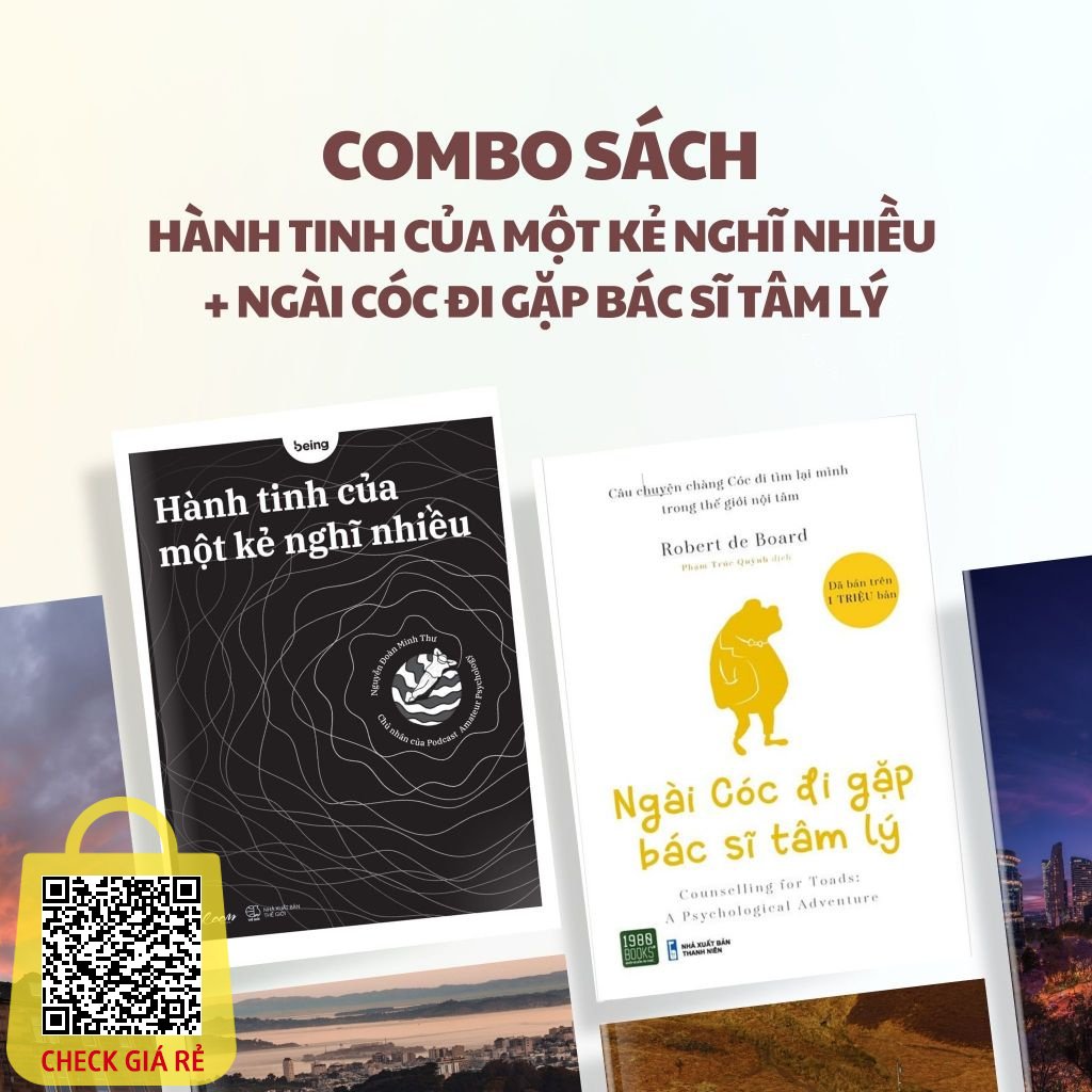 Sách Combo 2 cuốn Hành tinhh của một kẻ nghĩ nhiều (AZ) + Ngài cóc đi gặp bác sĩ tâm lý