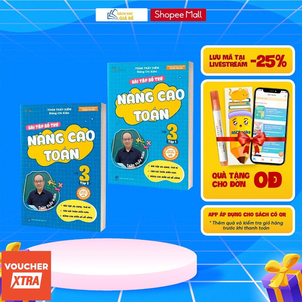 Sách Combo Bài tập bổ trợ nâng cao Toán lớp 3