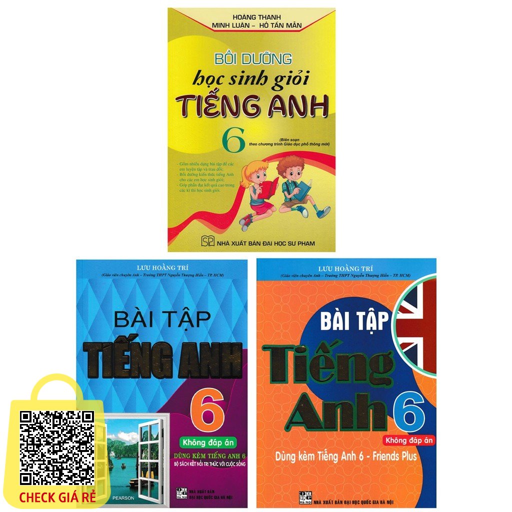 SÁCH - combo bài tập tiếng anh 6 + bồi dưỡng học sinh giỏi tiếng anh lớp 6 - biên soạn theo chương trình mới (bộ 3 cuốn)