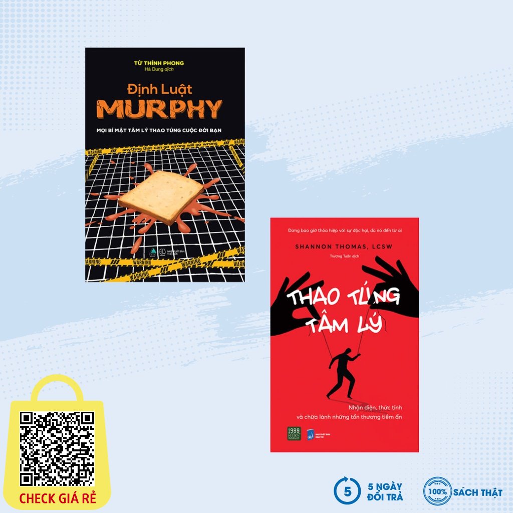 Sách Combo Định Luật Murphy Mọi Bí Mật Tâm Lý Thao Túng Cuộc Đời Bạn + Thao Túng Tâm Lý (Bộ 2 Cuốn) AZ