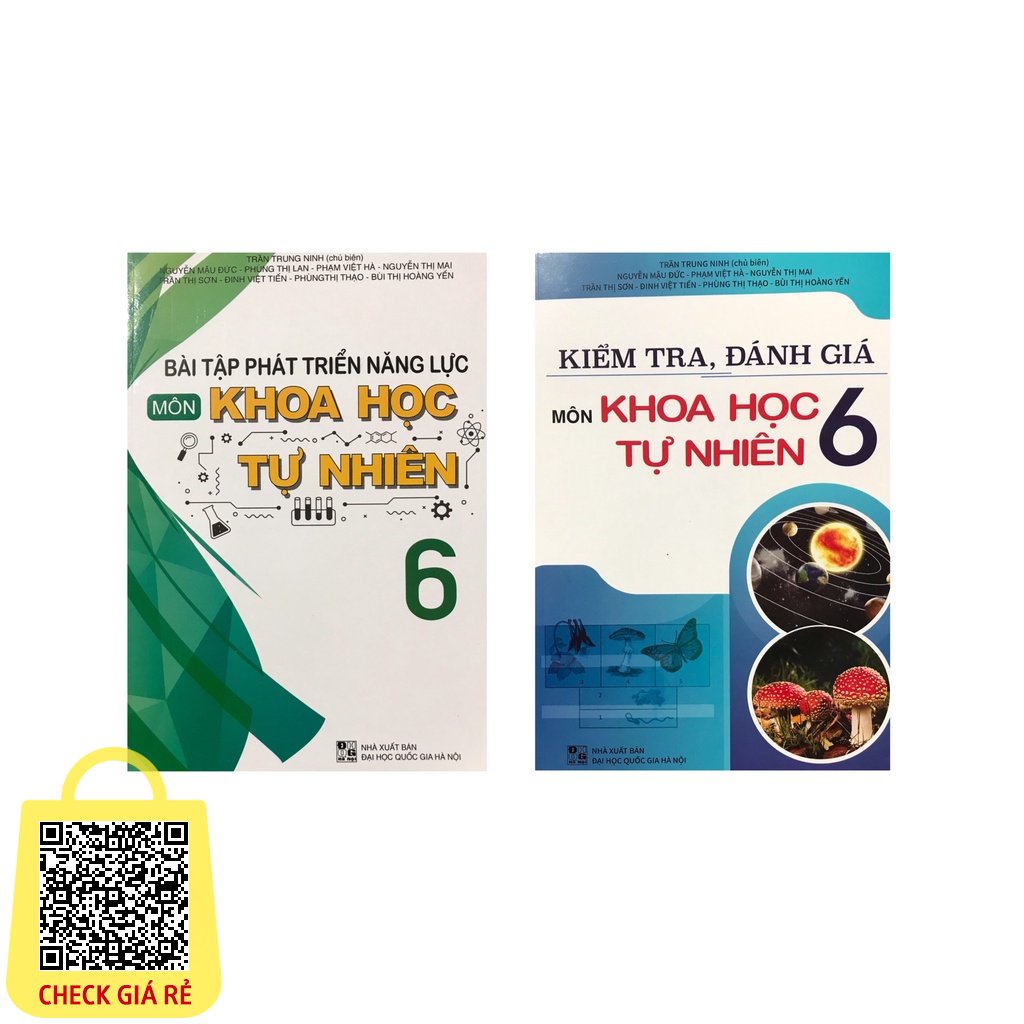 Sách Combo Kiểm tra, đánh giá môn Khoa học tự nhiên lớp 6 + Bài tập phát triển năng lực môn khoa học tự nhiên lớp 6