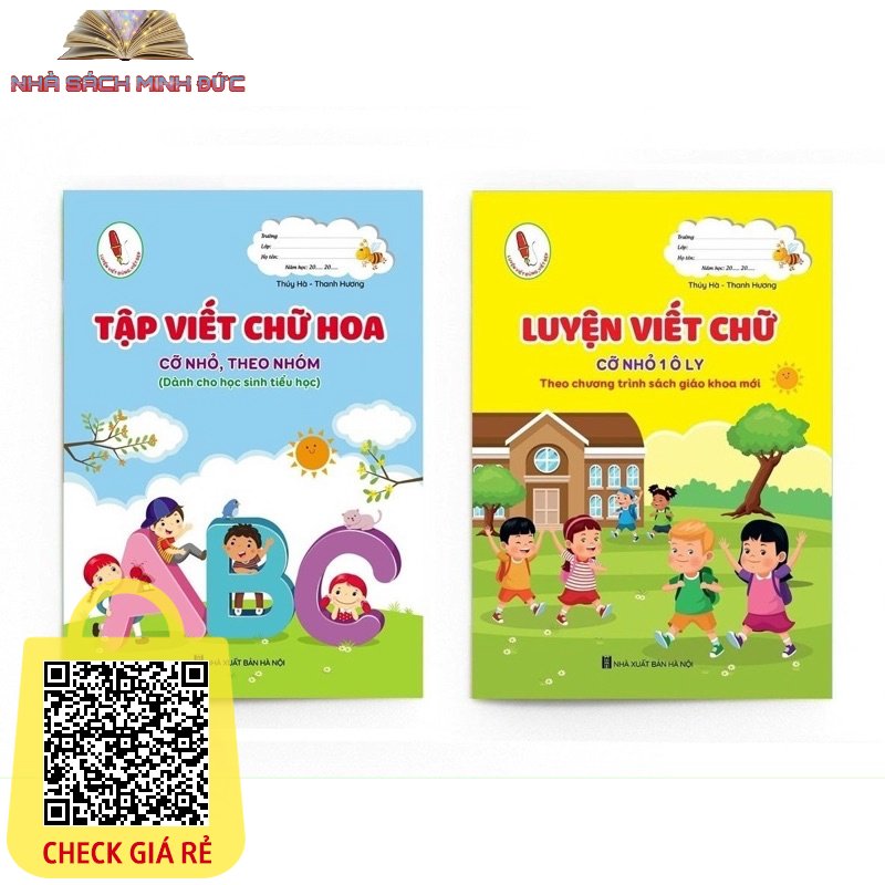 Sách (Combo - Lẻ tùy chọn) Luyện viết chữ cỡ nhỏ 1 ô ly Tập viết chữ Hoa cỡ nhỏ theo nhóm (dành cho học sinh Tiểu học)