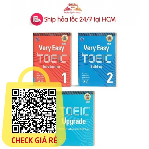 Sách Combo Luyện thi NEW TOEIC. Trình độ Sơ Trung cấp (Very Easy TOEIC 1 + Very Easy TOEIC 2 + TOEIC Upgrade)