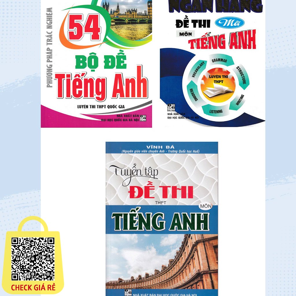 Sách -Combo Phương Pháp Trắc Nghiệm 54 Bộ Đề Tiếng Anh Luyện Thi THPT Quốc Gia + Ngân Hàng Đề thi Mới Môn Tiếng Anh