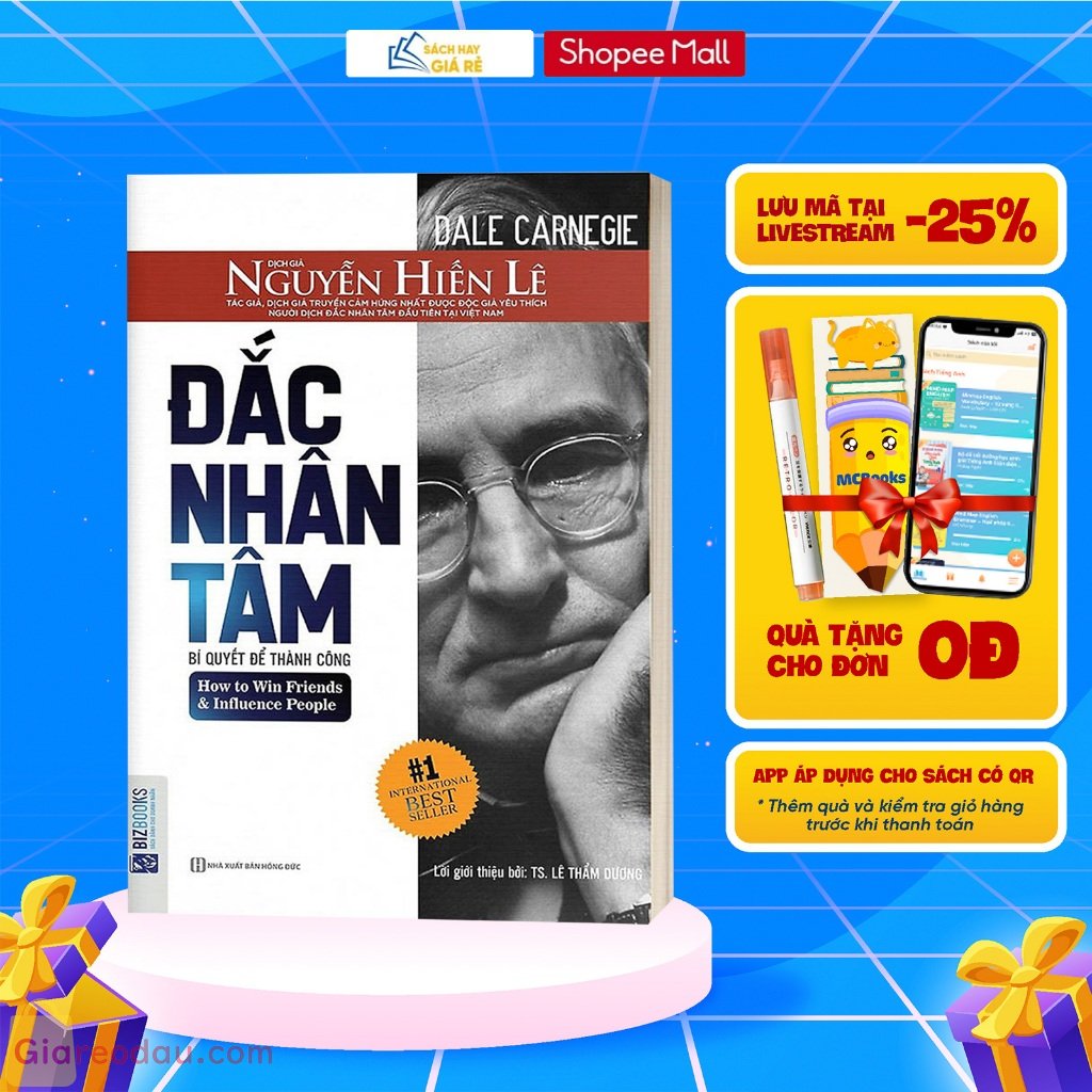 Sách Đắc Nhân Tâm (Bản Dịch Gốc Từ Nguyễn Hiến Lê) - BIZBooks