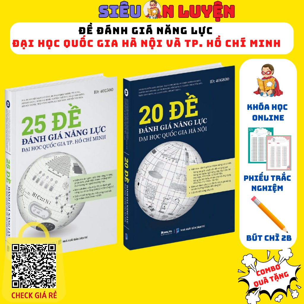 Sách- Đề Thi Đánh Giá Năng Lực Đại Học Quốc Gia Hà Nội & TP. Hồ Chí Minh- Bám Sát Cấu Trúc Đề Thi Năm 2024