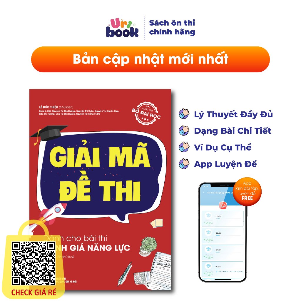 Sách Giải mã đề thi dành cho bài thi đánh giá năng lực ĐHQGHN