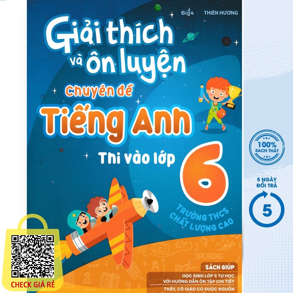 Sách Giải Thích Và Ôn Luyện Chuyên Đề Tiếng Anh Thi Vào Lớp 6 Trường THCS Chất Lượng Cao MEGABOOK