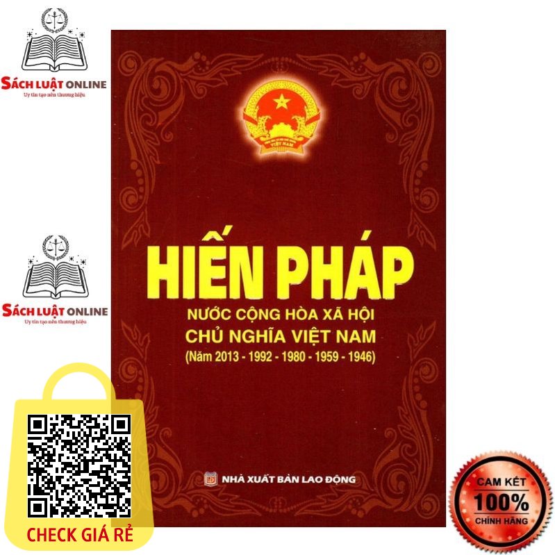 Sách Hiến pháp (5 năm 2013-1992-1980-1959-1946) (NXB Lao động)