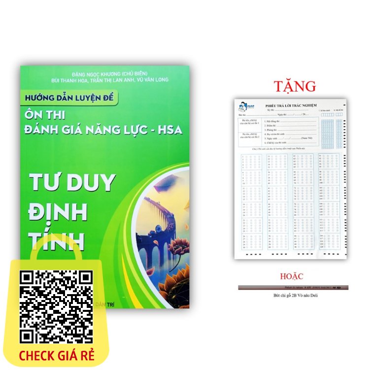 Sách Hướng dẫn luyện đề ôn thi Đánh giá năng lực HSA Phần Định tính (2023 )