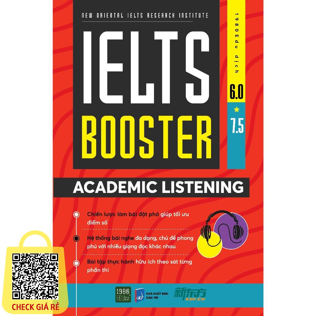 Sách Ielts Booster Academic Listening New Oriental IELTs Research Institute 1980 Books