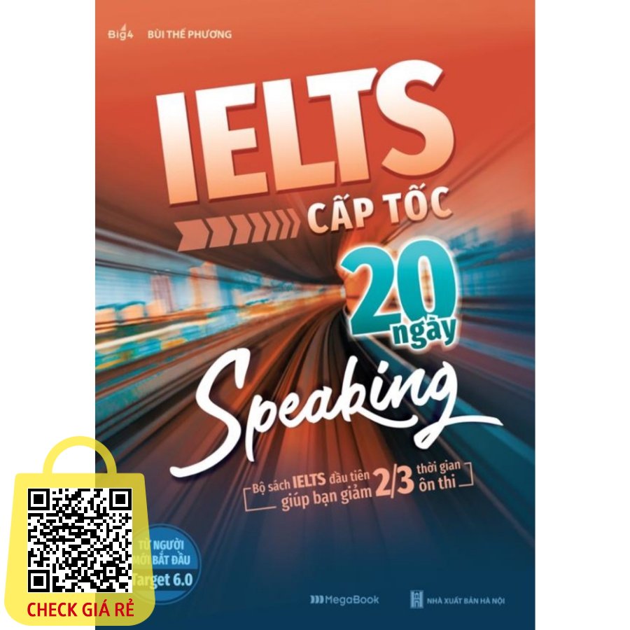 Sách IELTS Cấp Tốc 20 Ngày Speaking Megabook