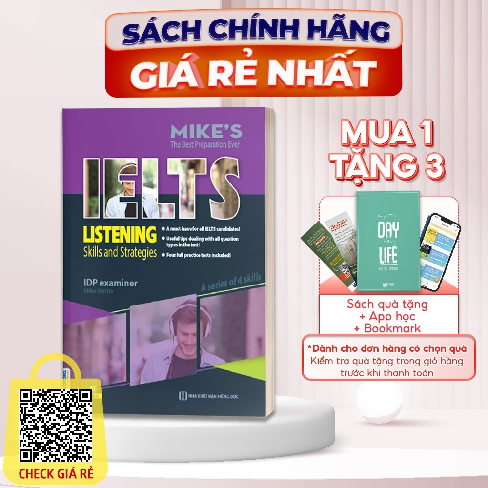 Sách IELTS Listening - Skills And Strategies - Dành Cho Người Luyện Thi IELTS - Học Kèm App Online - MCBooks