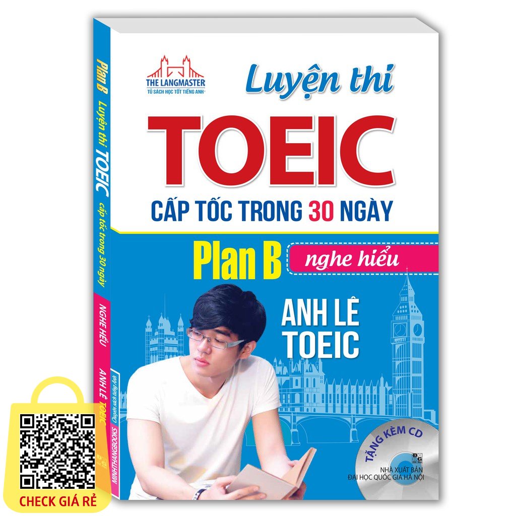 Sách Luyện thi TOEIC cấp tốc trong 30 ngày Plan B nghe hiểu (bìa mềm)