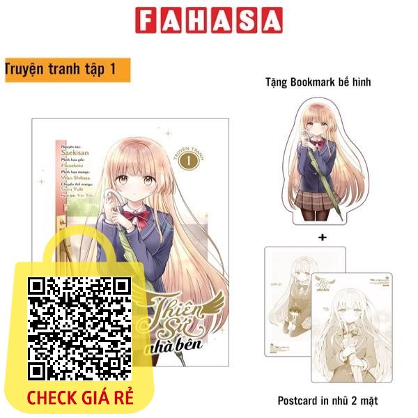 Sách [Manga] Thiên Sứ Nhà Bên - Tập 1 - Tặng Kèm Bookmark Bế Hình + Postcard In Nhũ 2 Mặt