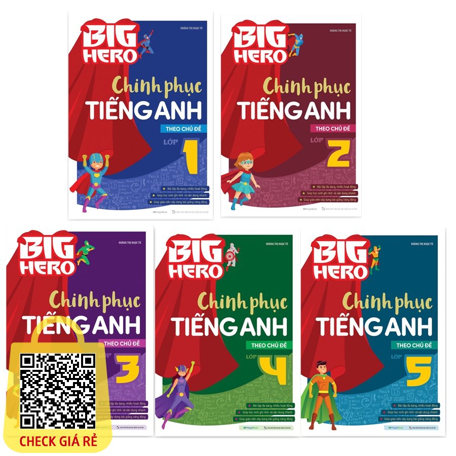 Sách Megabook Big Hero Chinh Phục Tiếng Anh Theo Chủ Đề (5 Cuốn)