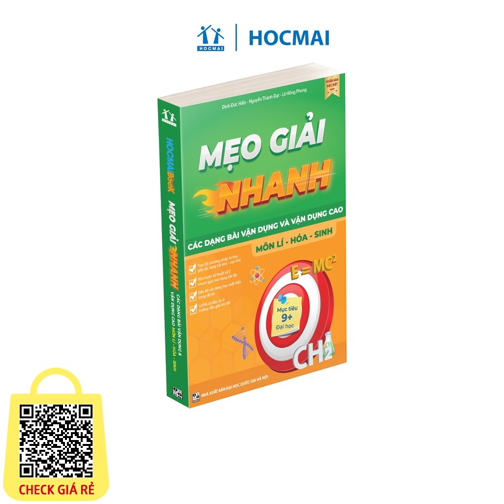 Sách Mẹo giải nhanh các dạng bài vận dụng và vận dụng cao môn Lí – Hóa – Sinh