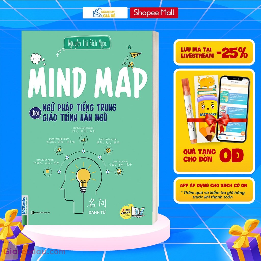 Sách Mind map ngữ pháp tiếng Trung theo giáo trình hán ngữ