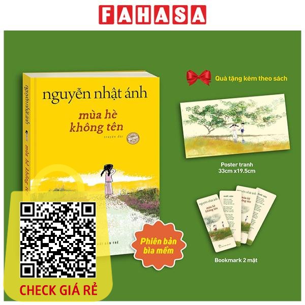 Sách Mùa Hè Không Tên Tặng Kèm Bookmark 2 Mặt + Poster Tranh + Chữ Ký Ngẫu Nhiên