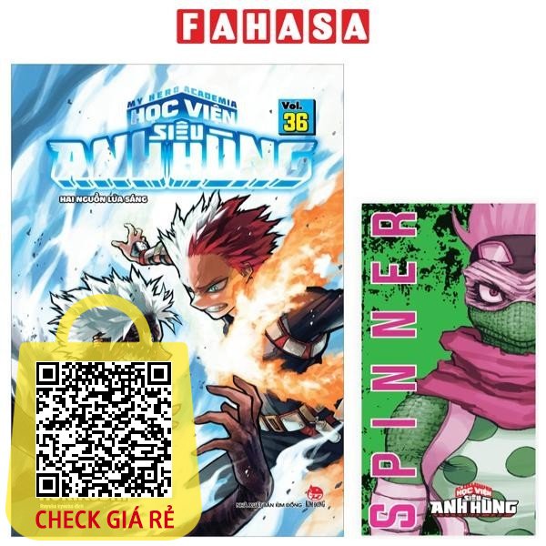 Sách My Hero Academia - Học Viện Siêu Anh Hùng - Tập 36: Hai Nguồn Lửa Sáng - Tặng Kèm Bookmark