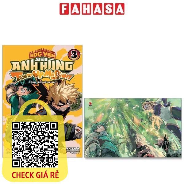 Sách My Hero Academia - Học Viện Siêu Anh Hùng - Team Up Mission Tập 3: Động Vật Hoảng Loạn - Tặng Kèm Postcard