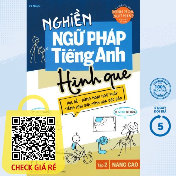 Sách Nghiền Ngữ Pháp Tiếng Anh Hình Que Tập 2: Nâng Cao MEGABOOK