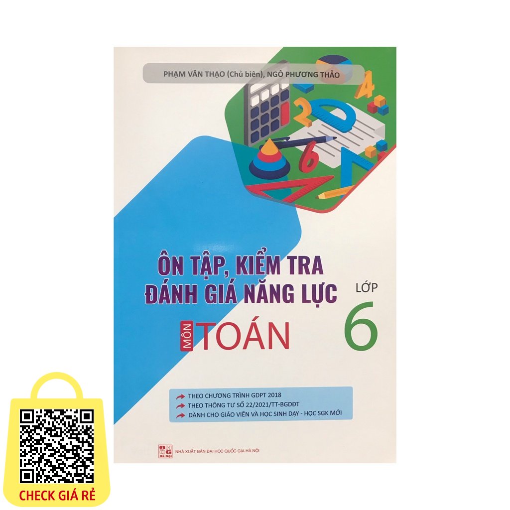 Sách Ôn tập kiểm tra đánh giá năng lực môn Toán lớp 6