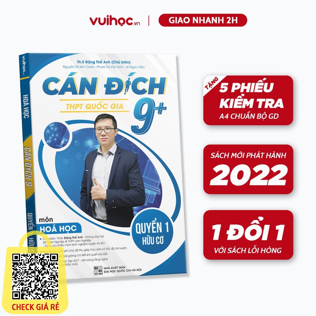 Sách Ôn Thi Thpt Quốc Gia Cán Đích 9+ Môn Hóa Học 2023 - Luyện Thi Thpt-qg Hóa Học Hữu Cơ Vuihoc.vn