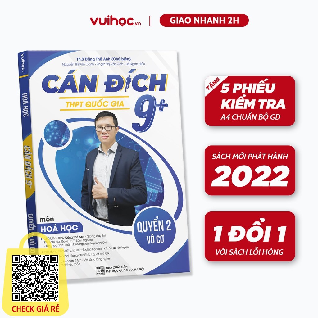 Sách Ôn Thi Thpt Quốc Gia Cán Đích 9+ Môn Hóa Học 2023 - Luyện Thi Thpt-qg Hóa Học Vô Cơ Vuihoc.vn