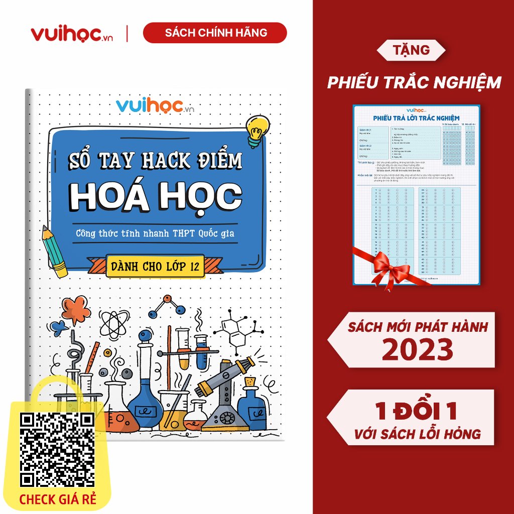 Sách Sổ tay hack điểm môn Hóa Công thức tính nhanh Casio THPT- Quốc Gia