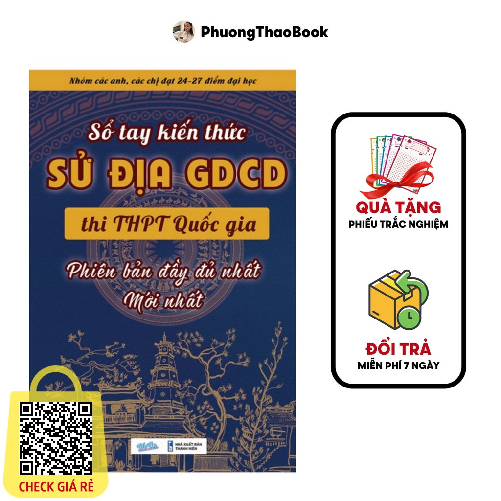 Sách Sổ Tay Kiến Thức Sử Địa GDCD lớp 12 Ôn Thi THPT