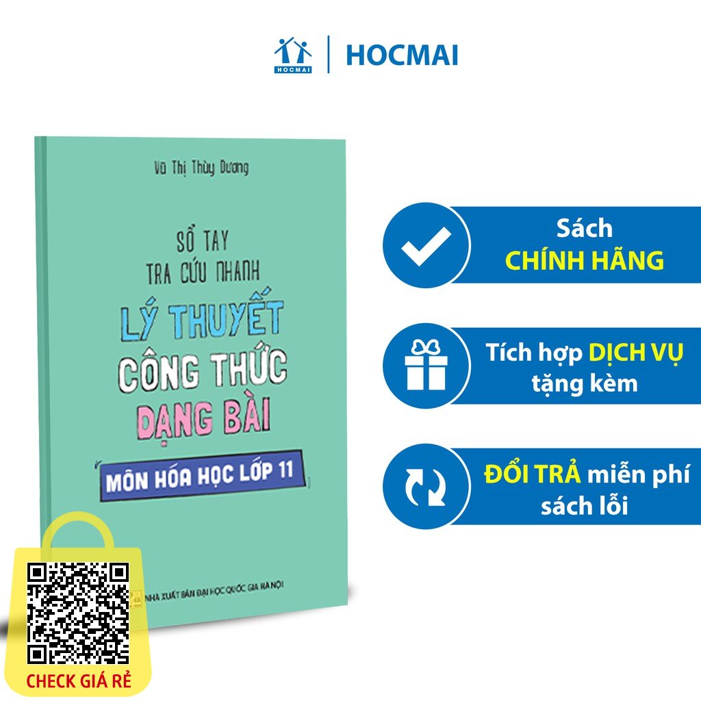 Sách Sổ tay tra cứu nhanh lý thuyết công thức dạng bài môn Hóa học lớp 11