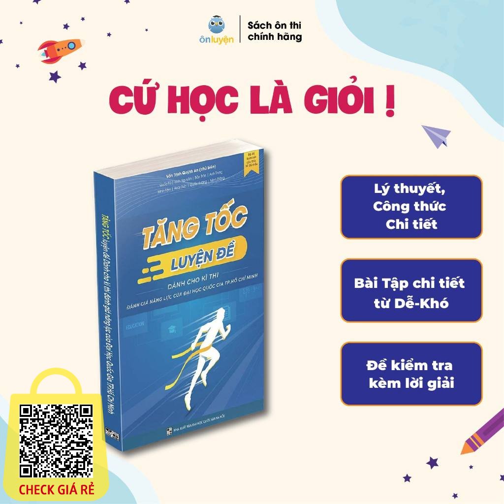 Sách-TĂNGTỐC LUYỆN ĐỀ dành cho kì thi Đánh giá năng lực của Đại Học Quốc gia TP.HCM