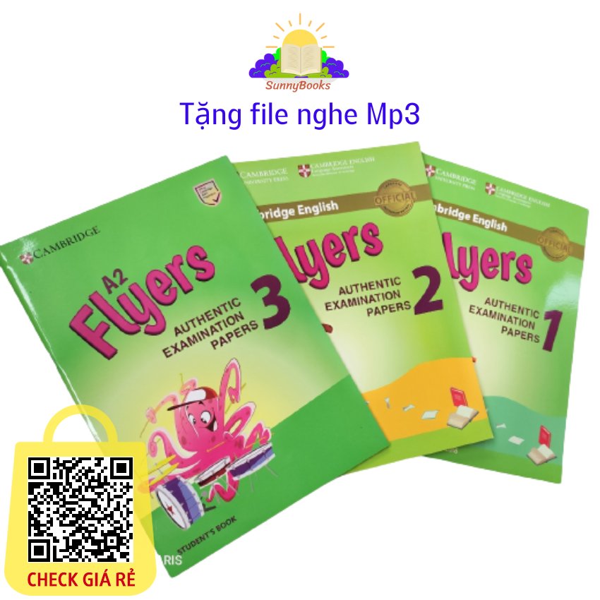 Sách Tiếng anh Cambridge English Flyers 1 2 3