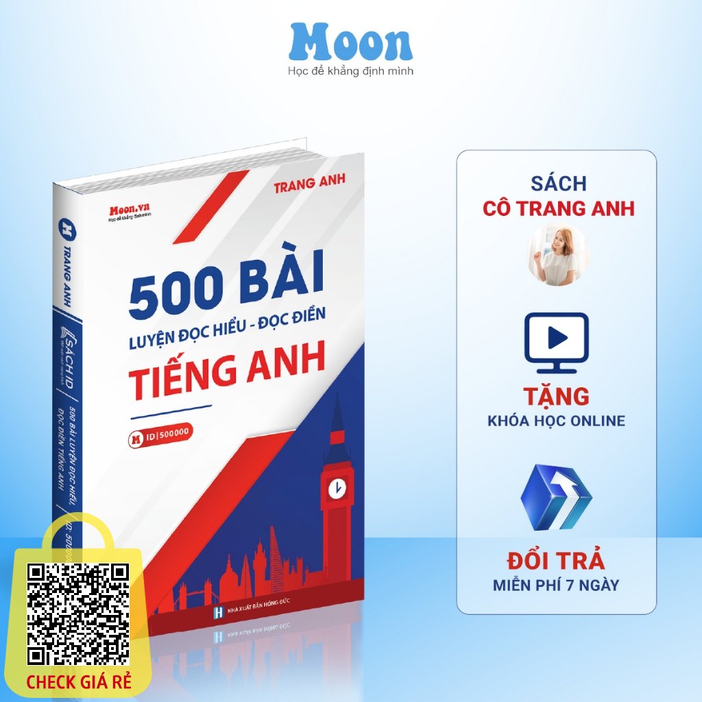 Sách tiếng anh cô Trang Anh: 500 bài đọc hiểu đọc điền ôn thi THPT Quốc Gia 2023