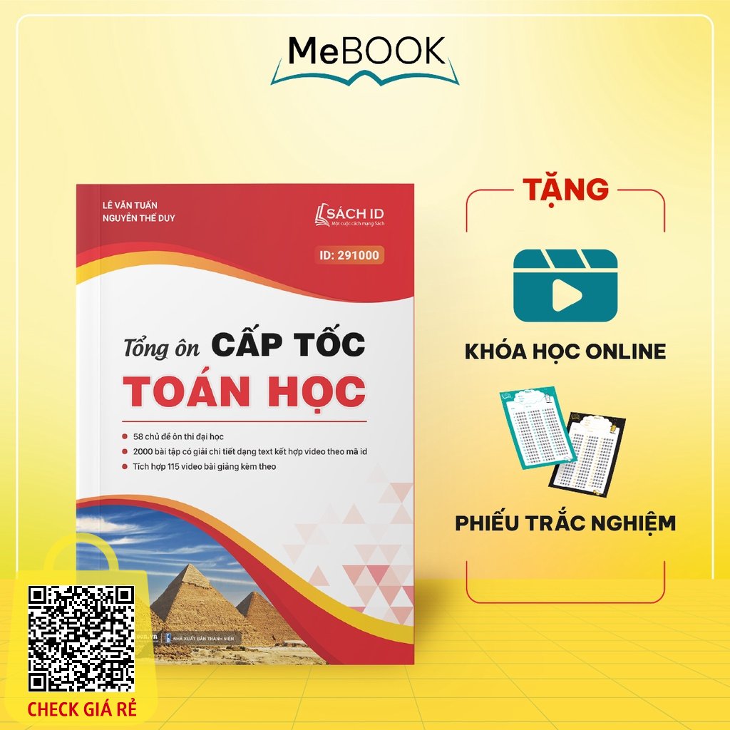 Sách tổng ôn toán học lớp 12 - ôn thi thpt quốc gia và luyện thi đánh giá năng lực năm 2022