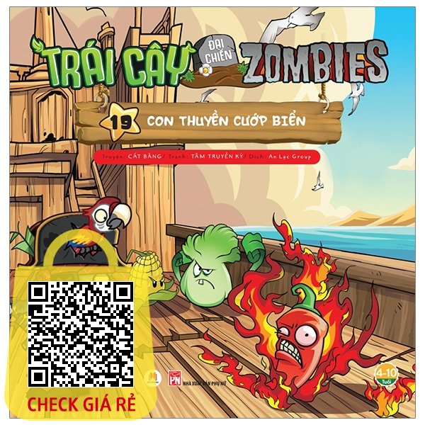 Sách Trái Cây Đại Chiến Zombie 19 Con Thuyền Cướp Biển (Tái Bản 2019)