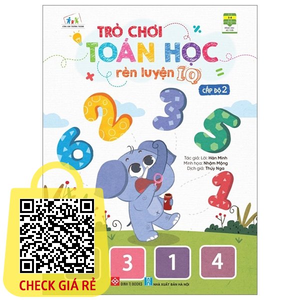 Sách Trò Chơi Toán Học Rèn Luyện IQ Cấp Độ 2 (Dành Cho Trẻ Từ 3-9 Tuổi)