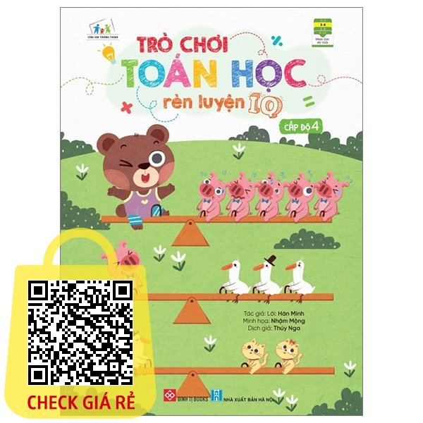 Sách Trò Chơi Toán Học Rèn Luyện IQ Cấp Độ 4 (Dành Cho Trẻ Từ 3-9 Tuổi)