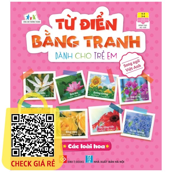 Sách Từ Điển Bằng Tranh Dành Cho Trẻ Em Các Loài Hoa