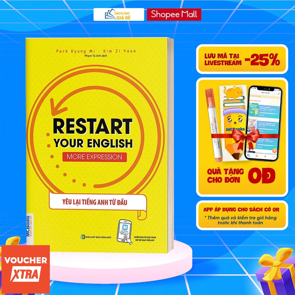 Sách Yêu Lại Tiếng Anh Từ Đầu - Restart Your English - More Expression