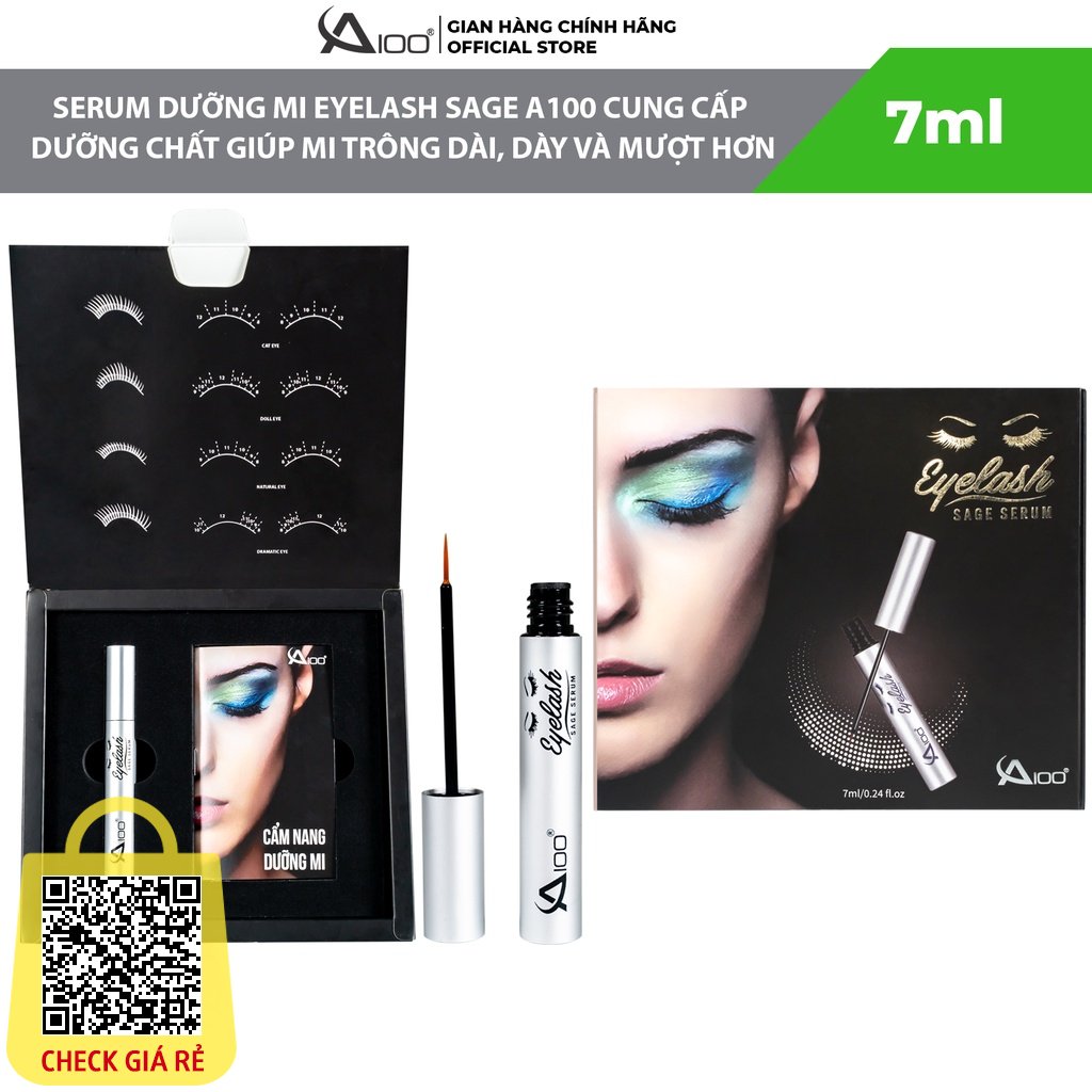 Serum Dưỡng Mi Eyelash Sage A100 Cung Cấp Dưỡng Chất Giúp Mi Trông Dài - Dày Và Mượt Hơn Dung Tích 7ml